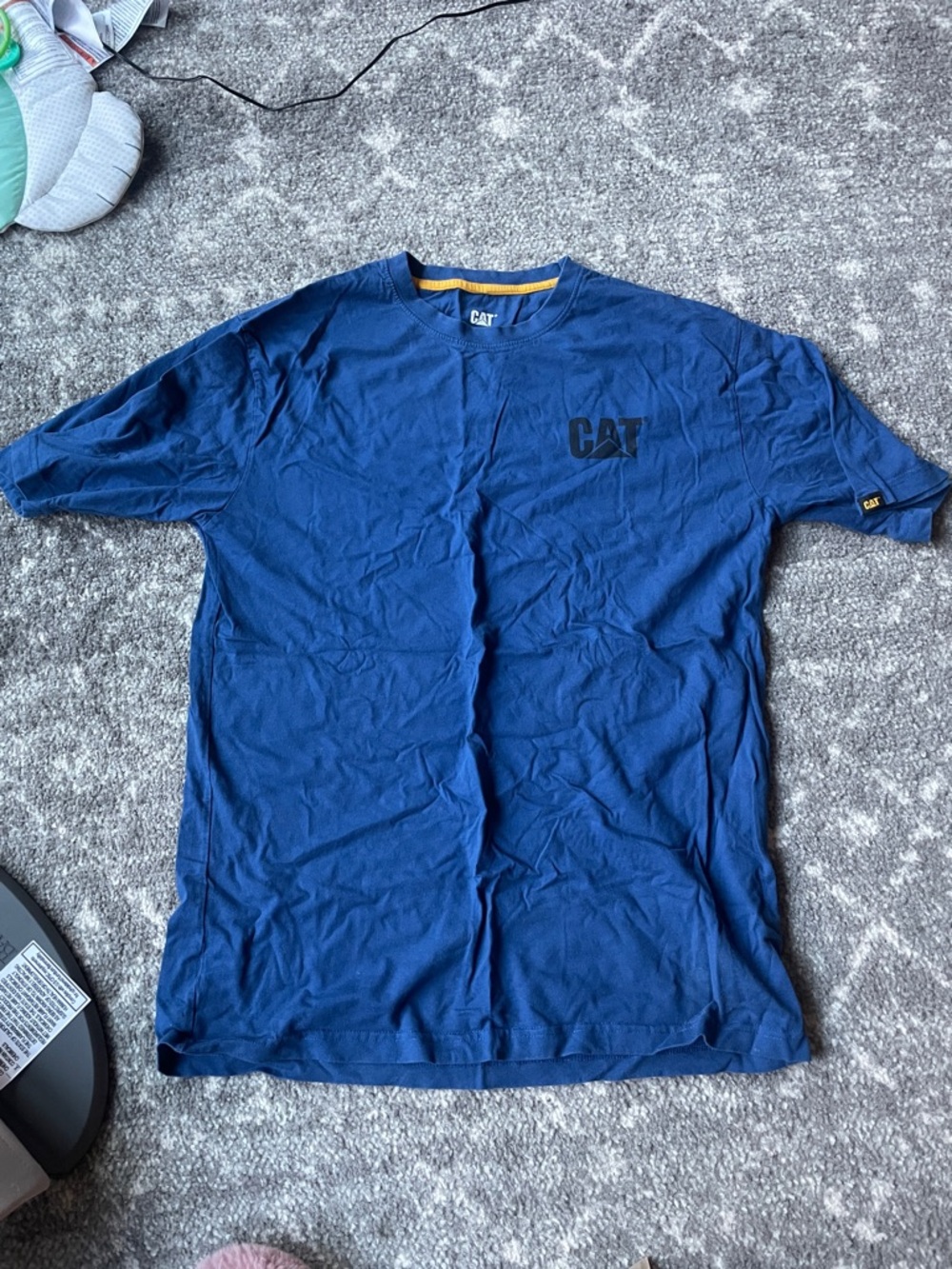 Caterpillar Navy Crew Neck Short-Sleeve T-Shirt
